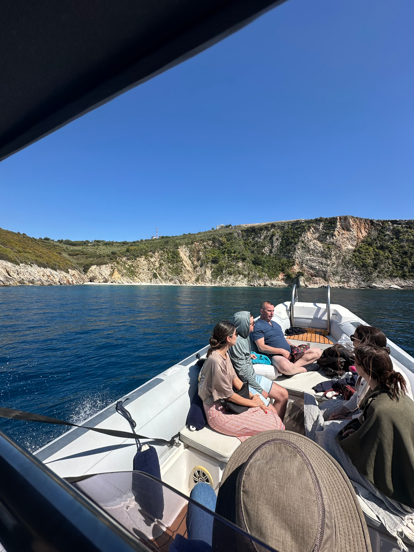 Guests on a BOAT2GO trip along the Himarë coast